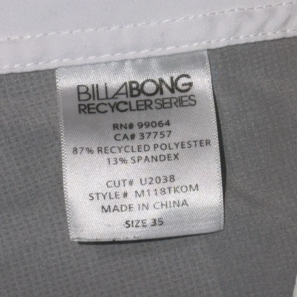 Billabong PlatimumX Taj Burrow Board Shorts Mens 35 Blue White Black Colorblock